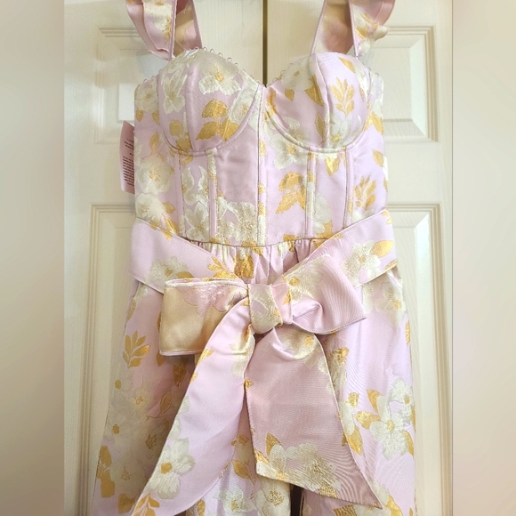 V. Chapman Vera Ruffle-Strap Midi Dress - Picture 2 of 16